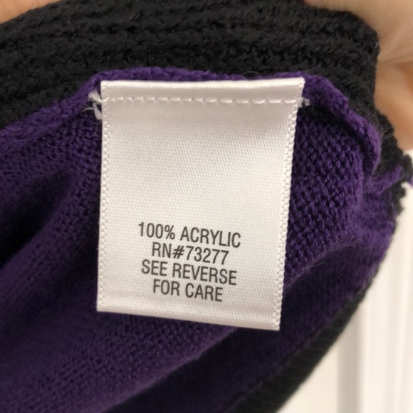 Apt. 9 Lightweight Purple/Black Sweater - Picture 4 of 5